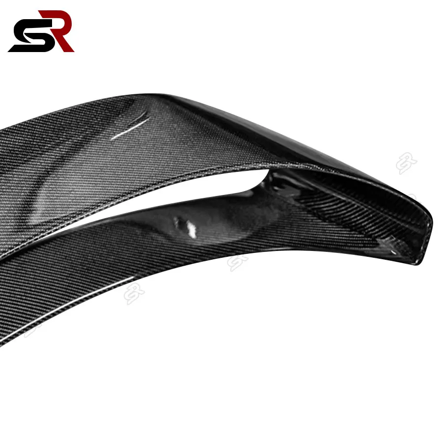 For BMW M3 G80 M4 G82 G83 AE Style Carbon Fiber Tail fins Rear Trunk Spoiler Guide Wing Rear Wing Car Trunk Diverter  Body Kit