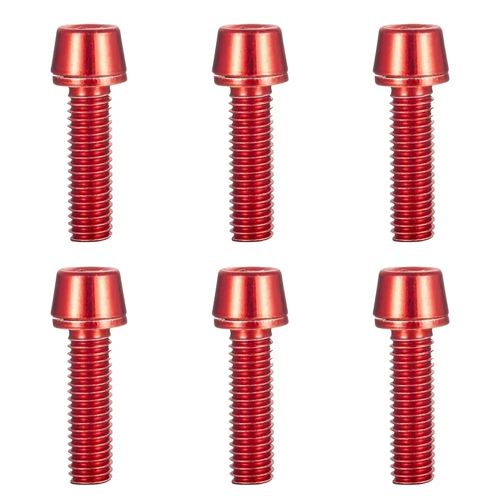 Bike Screws Set Stem Screws 6pcs Bicycle Accessories M5*18mm Red/blue/green/gold/purple Stainless Steel Durable