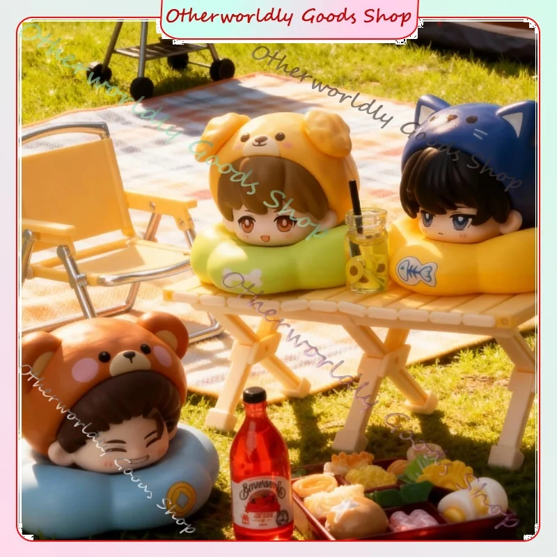 A tumba perdida fofo pequeno ninho série empilhamento caixa cega decoração de mesa coleção presente do feriado brinquedos anime estatueta