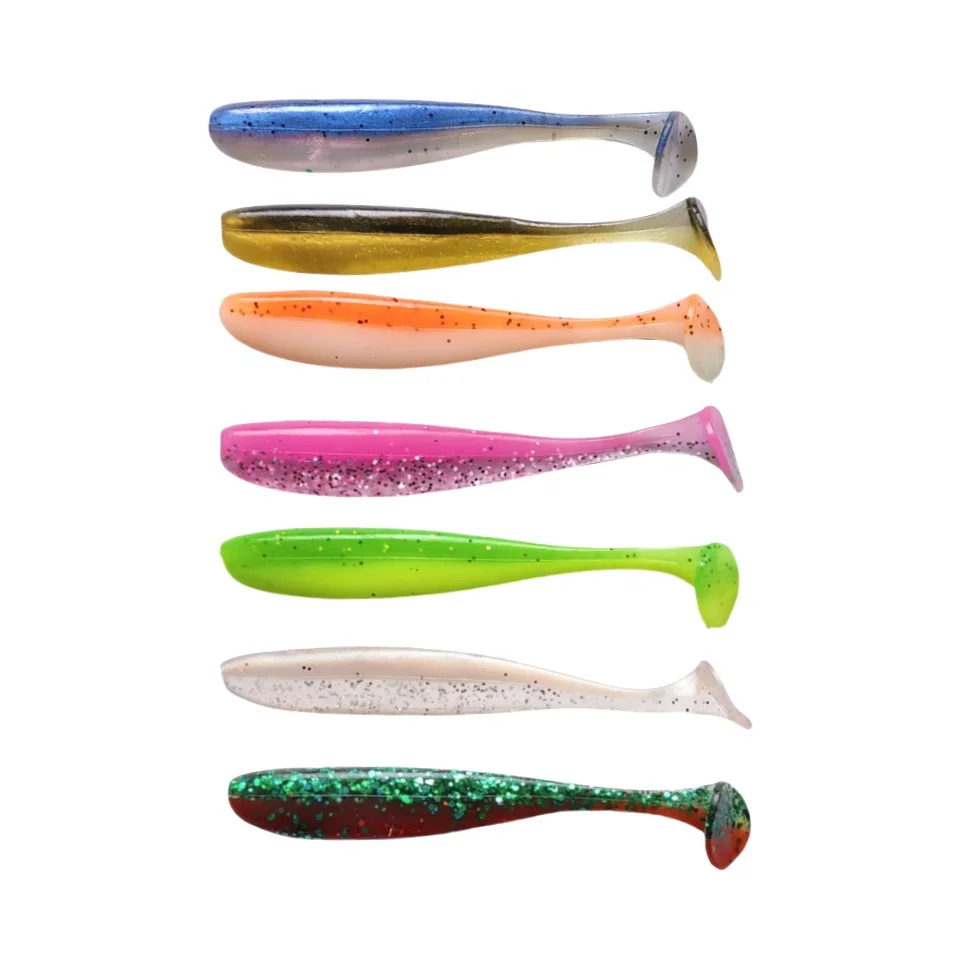 Mukun 20pcs 5cm/5,5 cm/6cm/6,5 cm/7cm t Schwanz Wrom Angeln lockt Weich köder Kunst köder Tackle Jerkbaits Hecht Bass – Detail 2