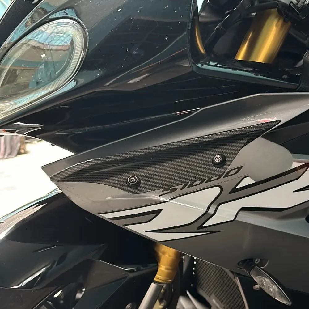 Motocicleta Tampa do Painel de Asa Frontal, Winglets Aerodinâmica, Acessórios de Carenagem, BMW S1000RR 2009-2014 2015 2016 2017 2018