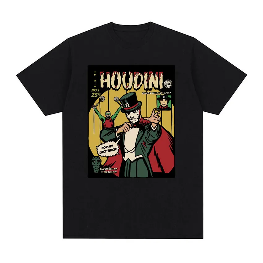 Eminem Houdini 2024 New Album Tshirts Guess Who’s Back and For My Last Trick T-shirt Men Women Fashion Hip Hop Oversized T Shirt