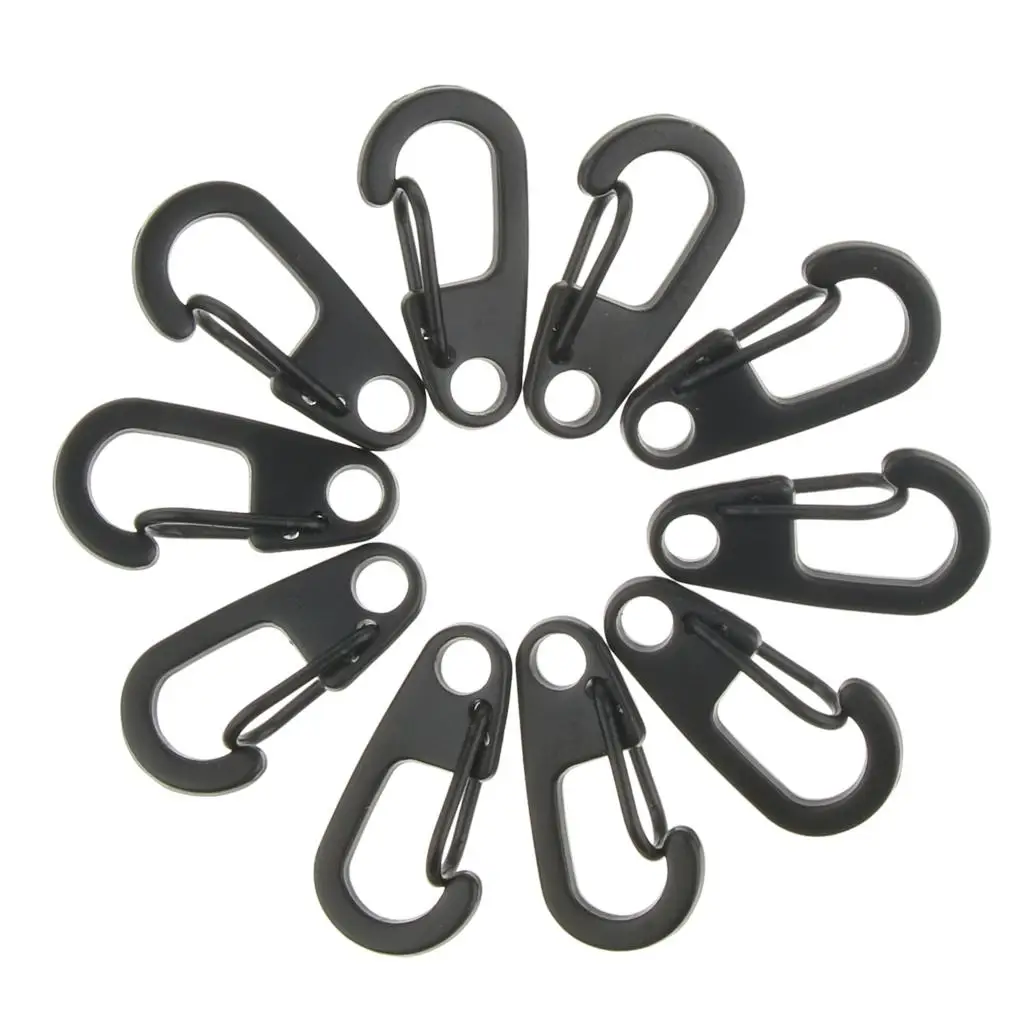 

10x Outdoor Camping Clip Hook Buckle Mini Key Chain Keyring Carabiners 26mm