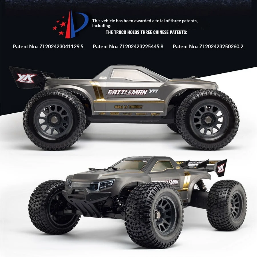 

YK YiKong BATTLEMAN YT7 PRO YK9071 1/7 Scale 4WD Brushless Electric Remote Control Off Road Racing Truggy RC Racing Car