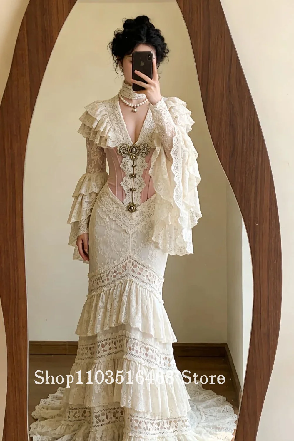 Maßgeschneiderte süße Vintage-Abendkleider im viktorianischen Stil, rosa Applikationen, Korsett, Spitze, Ballkleid, Kleider für besondere Anlässe, Cosplay-Kostüme