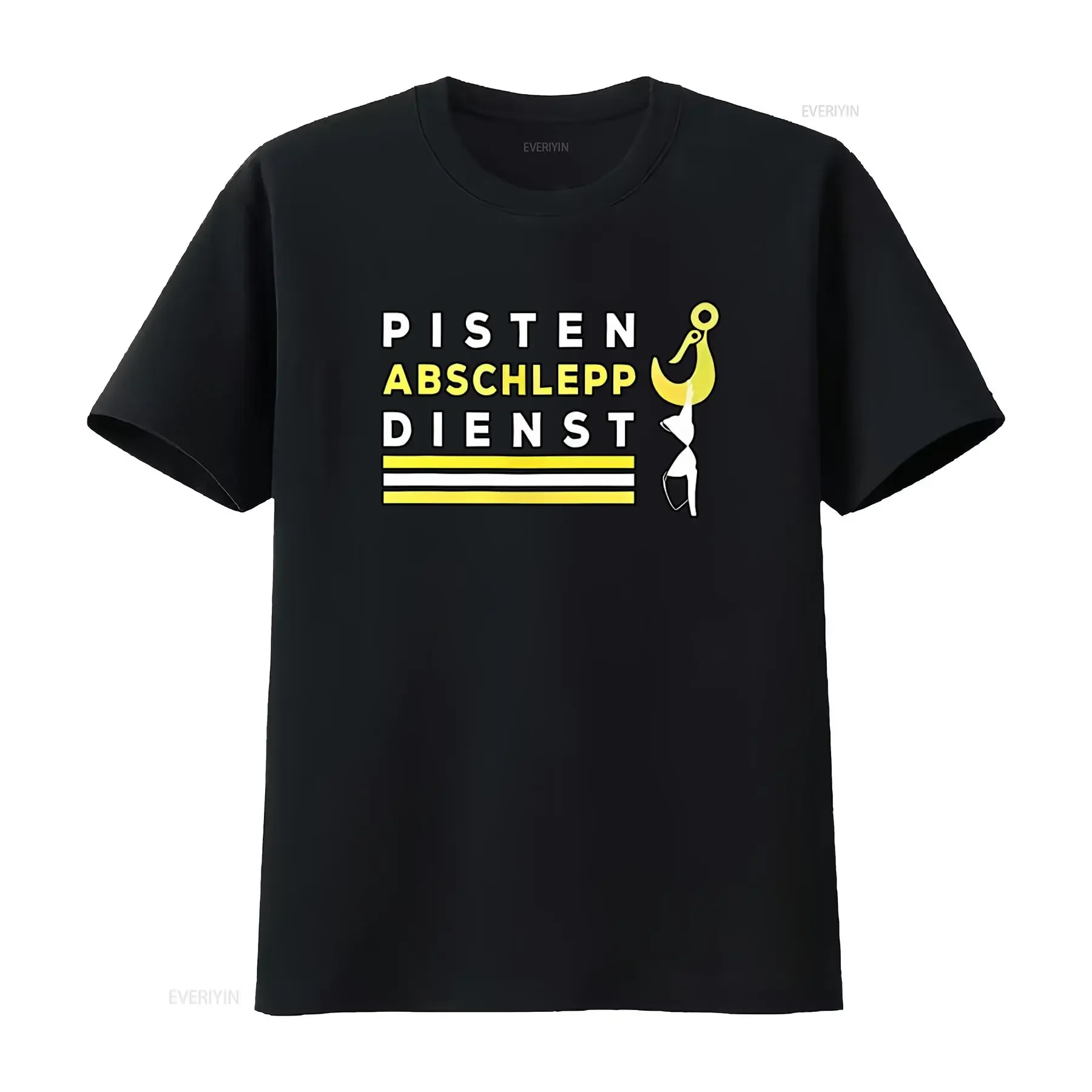 Mens Ski T Shirt Slopes Towing Service Apres Winter Flirting Piste Outfit Cool Design vintage Washed Breathable Versatile