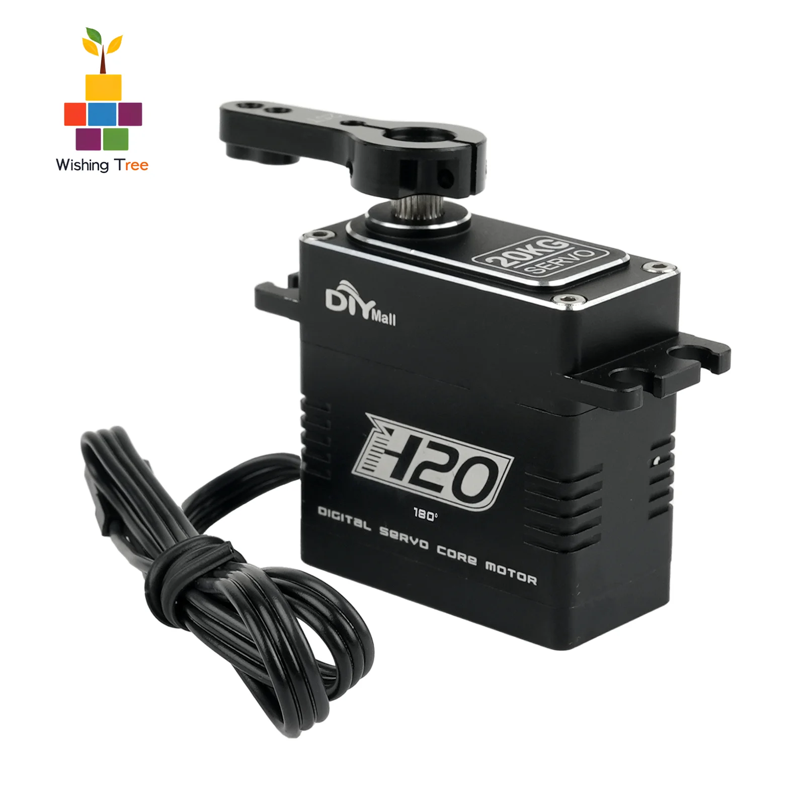 BLS-H20 디지털 서보 모터 20KG 고토크 메탈 기어 1/8 1/10 1/12 RC 자동차 로봇 헬리콥터 180 °   270 °   360 °   조절 가능