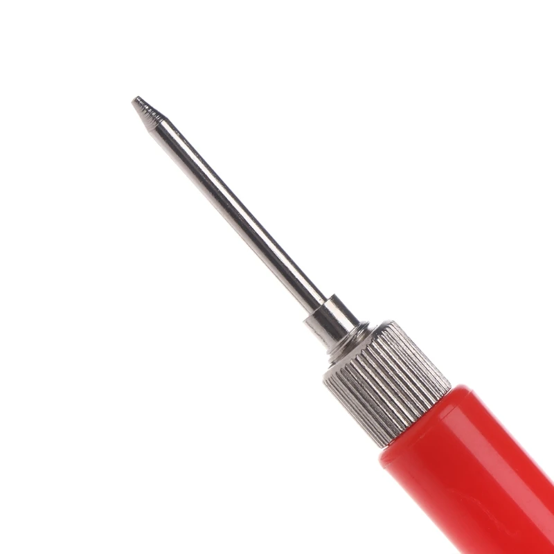 2PCS 128mm punte della sonda di prova a molla connettore del filo del gancio di prova isolato per Pin di puntali dell'ago dell'acciaio inossidabile del multimetro
