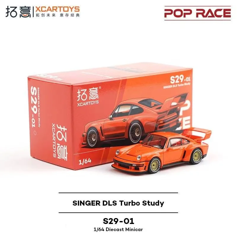POPRACE 1 64 Porsche 911 SINGER DLS Turbo Studie Legering Diecast Auto Model Collectible Op Voorraad Verzenden Nu