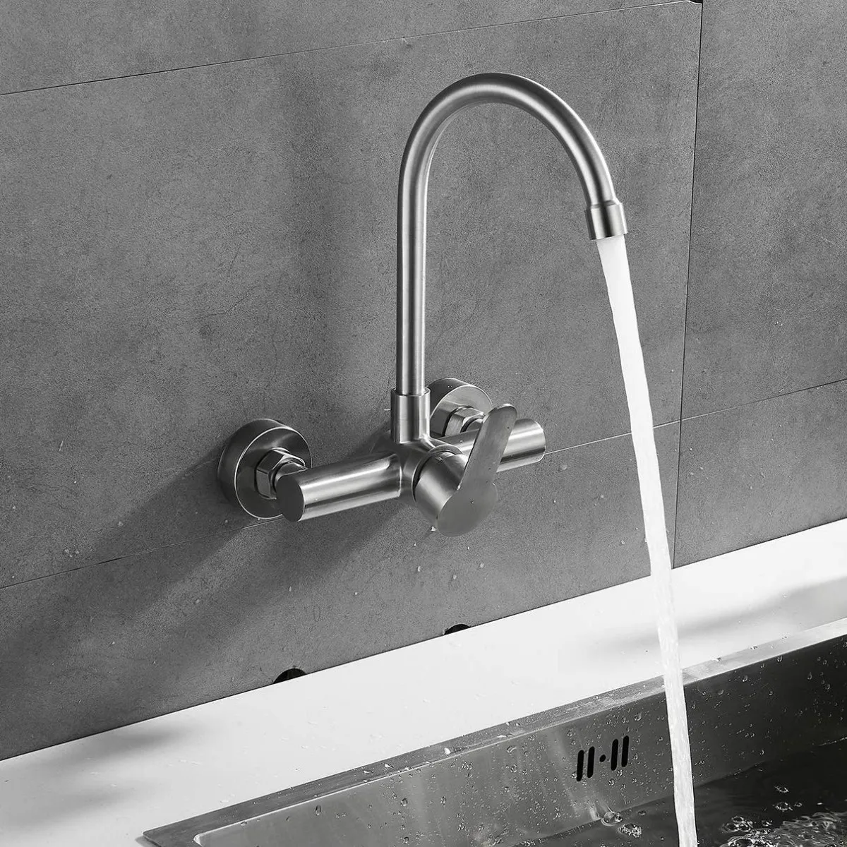 Thumbnail 3 - #21 Latest Wall-Mounted Kitchen Faucets Updates