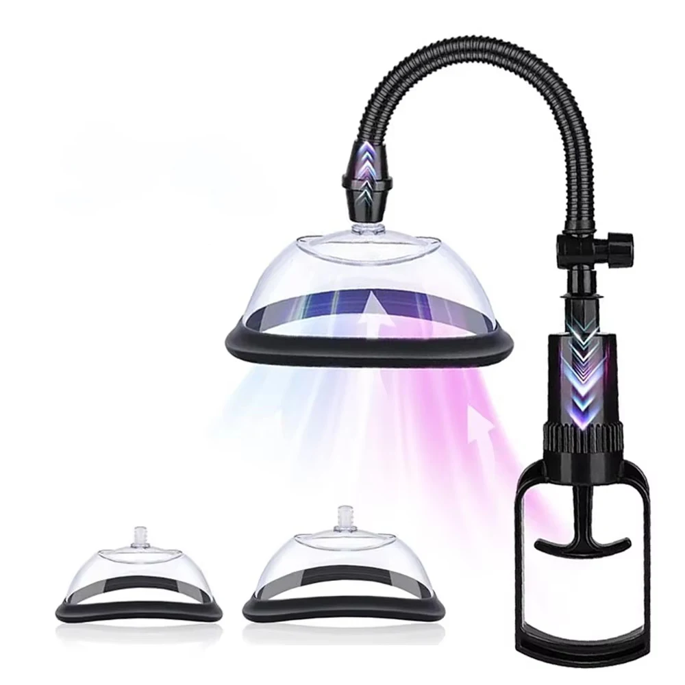 Manual Pussy Pump Vagina Clitoris Sucker Adult Sex Toy Manual Women Breast Massage Nipple Stimulator Enlarge Vacuum Pump Cover