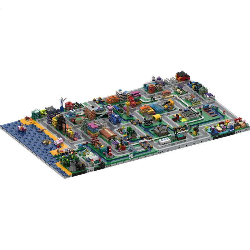 5546pcs MOC Click City Cityed Model Bouwstenen Constructie Monteren Creatief Speelgoed Idee Kerstcadeaus Onderwijs Kinderen