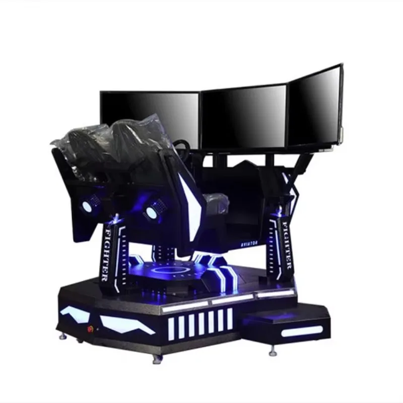 منصة الحركة الكهربائية ثلاثة شاشات 3 محاور مغامرة VR سباق السيارات محاكي لمركز التسوق العام الداخلي/الخارجي #6