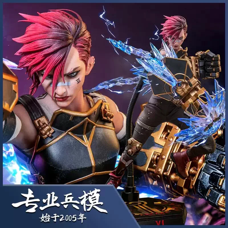 

В наличии оригинальная фигурка Hottoys Ht Tms138 в масштабе 1/6, коллекционная модель Vi из Arcane League of Legends, подарок для фанатов.