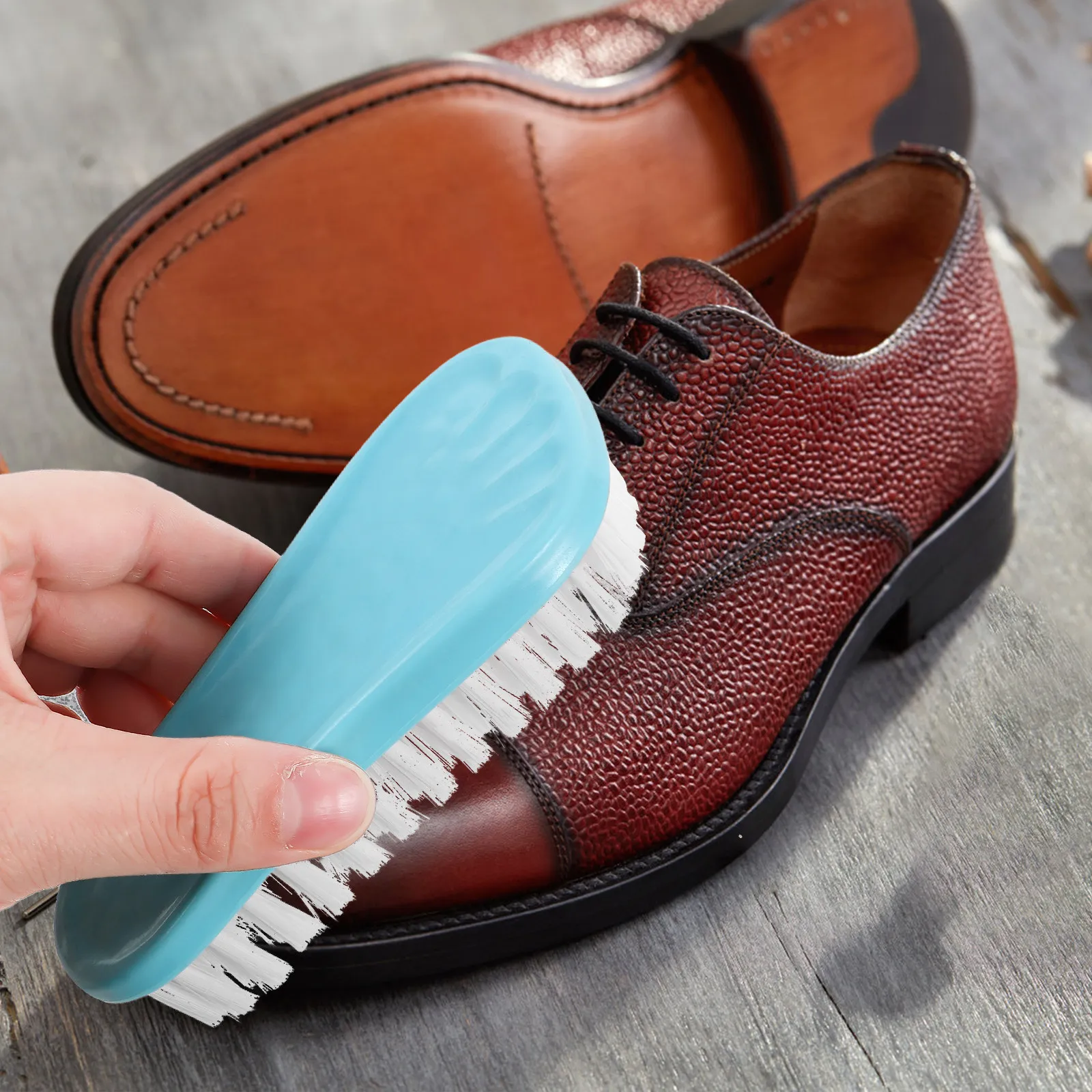 

2Pcs Plastic Shoe Brush Soft Bristle Multi Functional Household Travel Cleaner Laundry Stain Scrub Brush for Clothes Sneakers