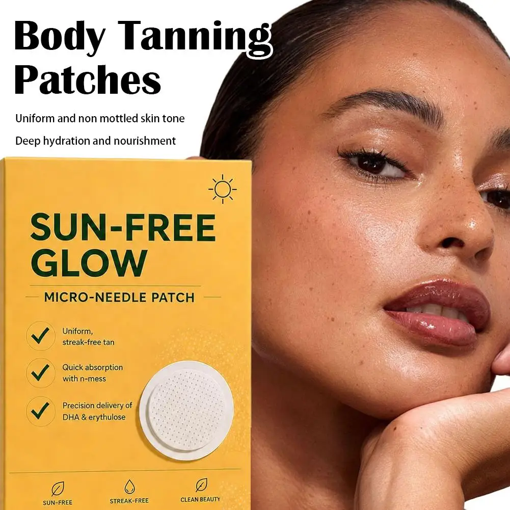 1/3/5box Sunless Tanning Patches for All Skin Tones, 7 Pieces Streak-Free Tan Patches with DHA, Quick Absorption for Natural Glo