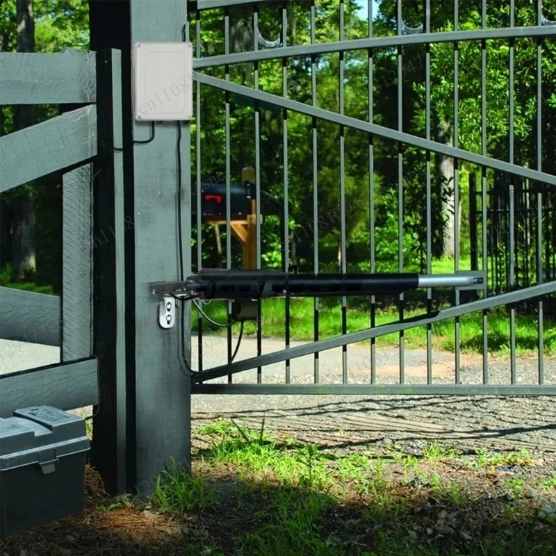 Single Swing Automatic Gate Opener Kit | Solar Powered & WiFi Smart Control | Heavy Duty Electric Door Closer with Optional Lock