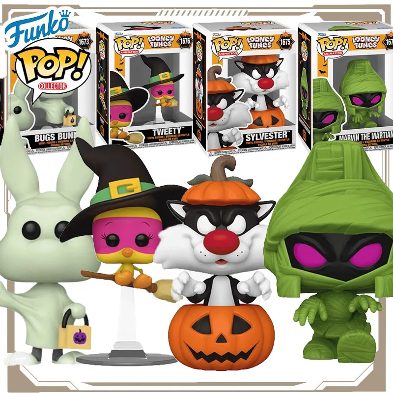 

Funko POP Original Looney Tunes Anime Figure Halloween Cui Di Rabbit Starling Action Figure Toys for Boys Girls Kids Gift
