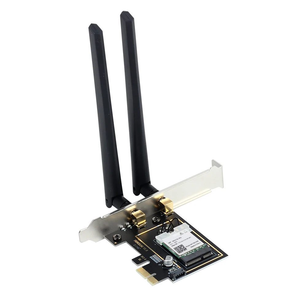 Adattatore WiFi 6 PCIe AX1800 Adattatore PCIe desktop wireless 1800Mbps BT5.2 802.11 AX Scheda WiFi dual band 2.4G/5G per Win10/11
