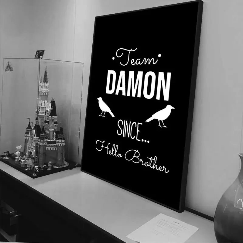 The Vampire Diaries Good Quality Prints and Posters Retro Kraft Paper Sticker DIY Room Bar Cafe Nordic Home Decor