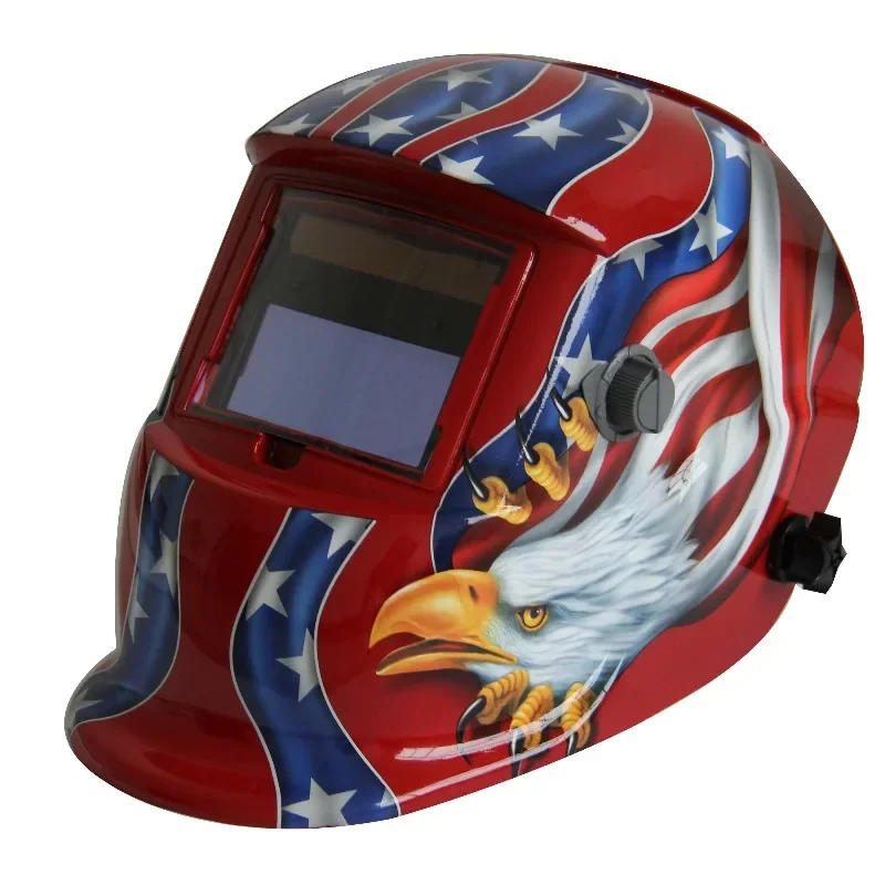 Black Safety Welding Helmet Welding Mask Simple 0.1S~ 0.8S LYG-8623W 3/10000S 92.5mm * 42.5mm