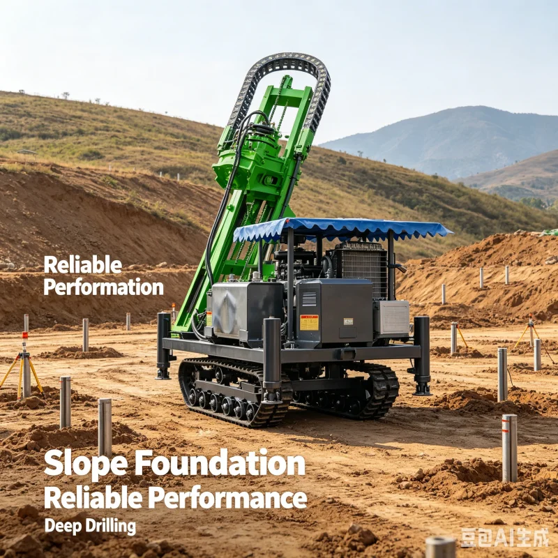 Hydraulic Solar Drilling Rig Spiral Auger Pile Driver For Photovoltaic Ground Foundation Construction Piling Boring Machine