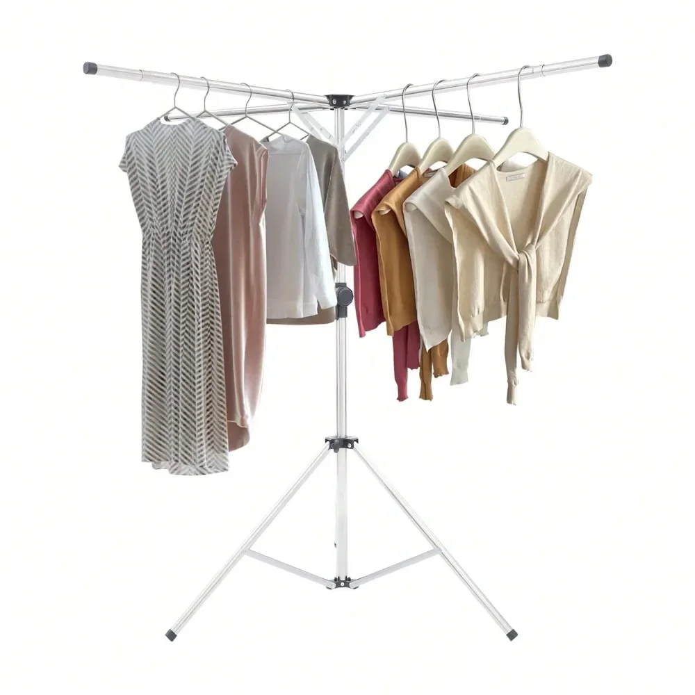 

Arm Tripod Clothes Drying Rack Folding Indoor, XShaped Portable Drying Rack Clothing And HeightAdjustable, For Indoor Outdoor