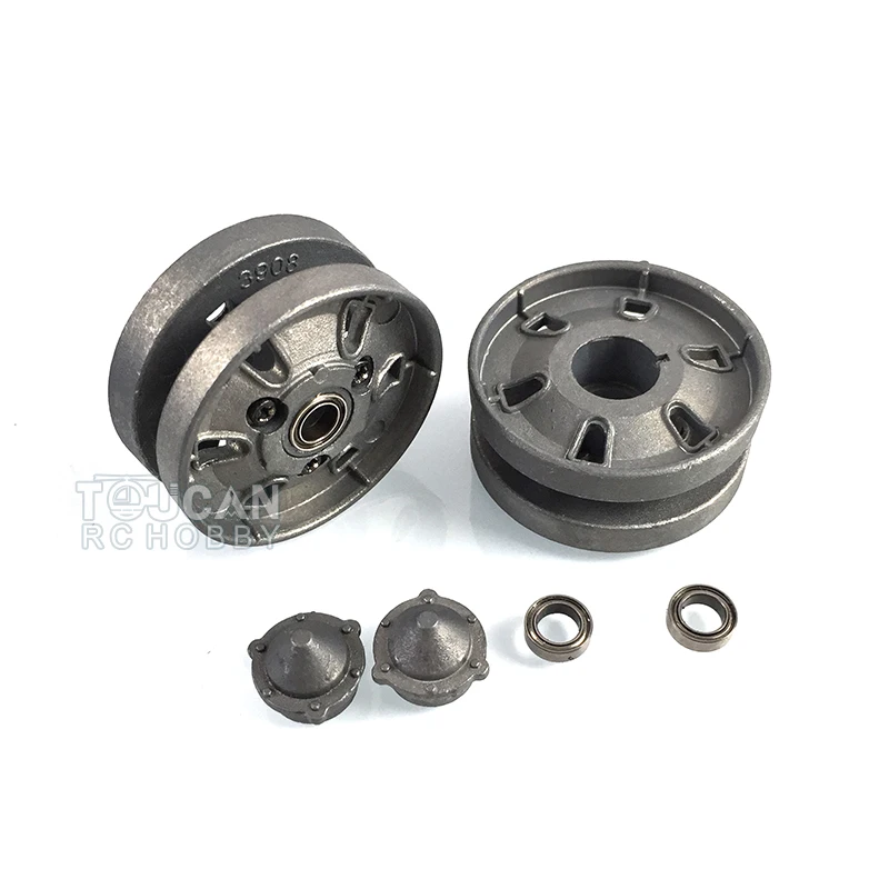 HENG LONG 1/16 British Challenger II RC Tank 3908 Ruote tenditrici in metallo TH00505-SMT4