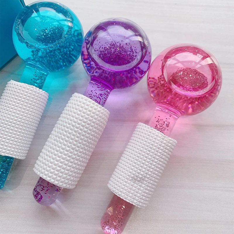 ลูกกลิ้งหน้า 1 ชิ้น กระชับผิว ลดรอยแดง ผ่อนคลาย ลดเลือนริ้วรอย ลูกกลิ้งน้ำแข็ง นวดหน้า อุปกรณ์ดูแลผิว