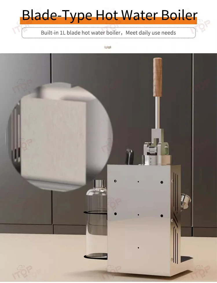 ITOP HPEM-BH2 Handpresse, Espressomaschine, Wandmontage, optional, 1–16 Bar Extraktionskaffeemaschine, elektrische Heizung, 220 V