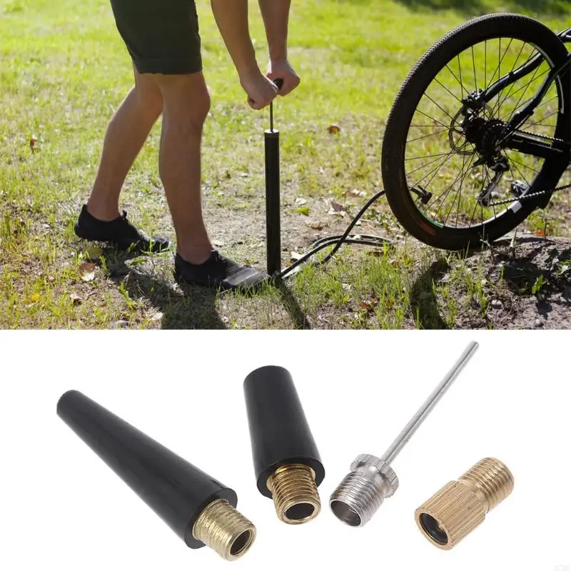 37ME Bike Tire Val ve Adapter Ball Needle Balloon Nozzle Inflation Inflator Adapter Air Accessories
