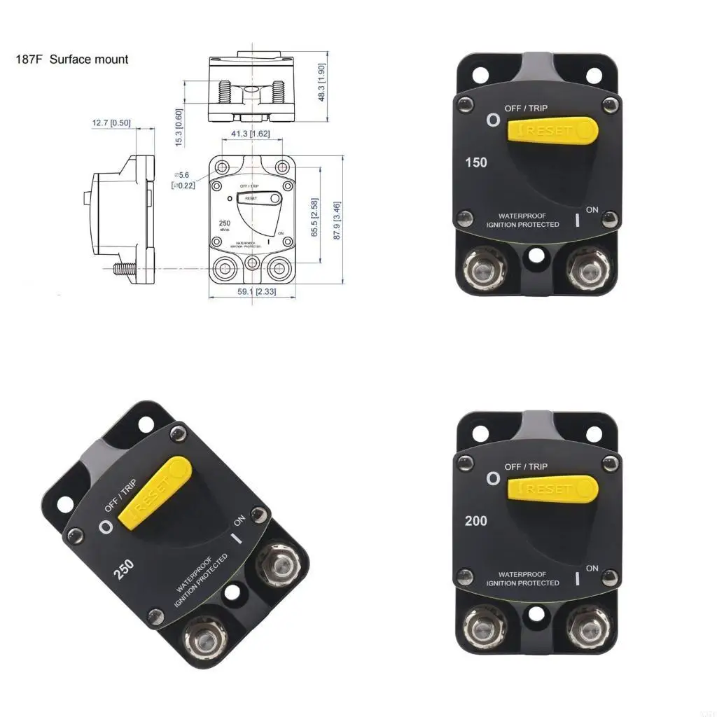 

Splash Proof 48Vdc with 5/16" Studs Dust Protections for Vehicle X37F