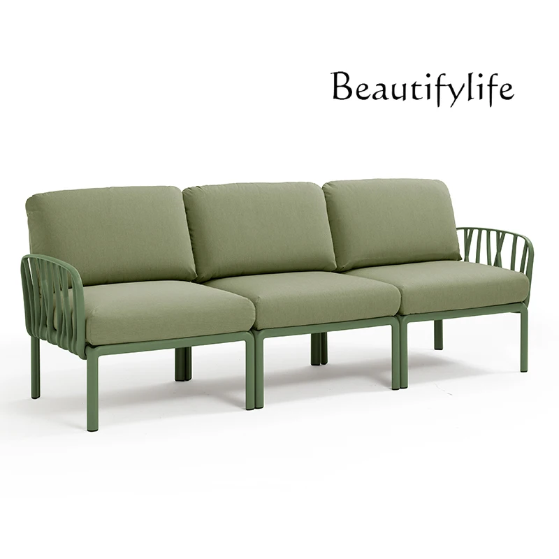 

Garden outdoor sofa combination, villa garden terrace waterproof and sunscreen fabric sofa