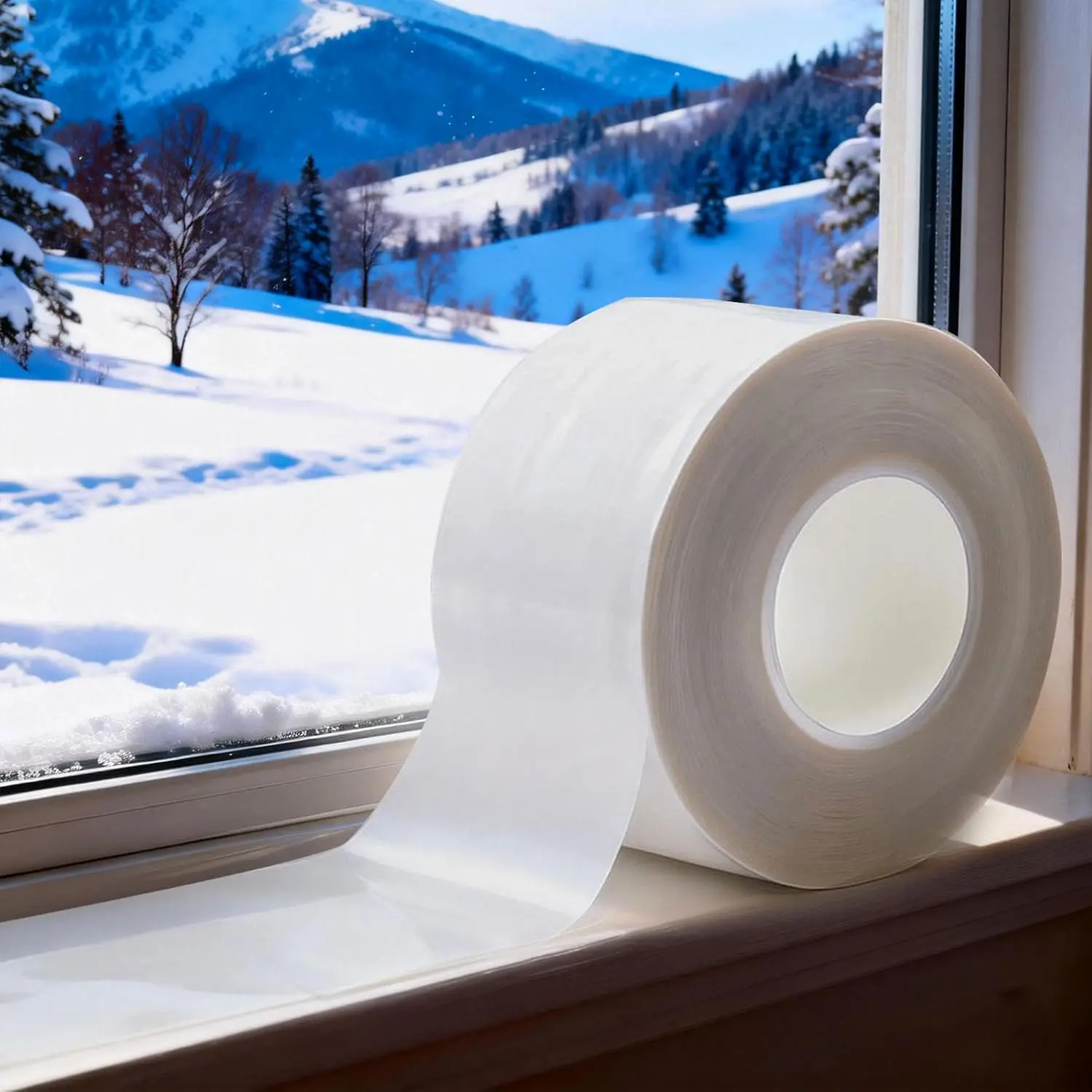White window sealing tape, winter window insulation, cold drawn module, strong adhesion, hand tearable, no residue removal