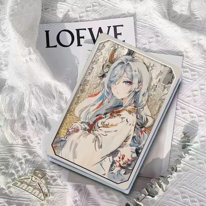 Genshin Impact Shenhe Ancient Wind Quicksand Mahjong Badge Two-dimensional Peripherals Custom Stand Birthday Gift