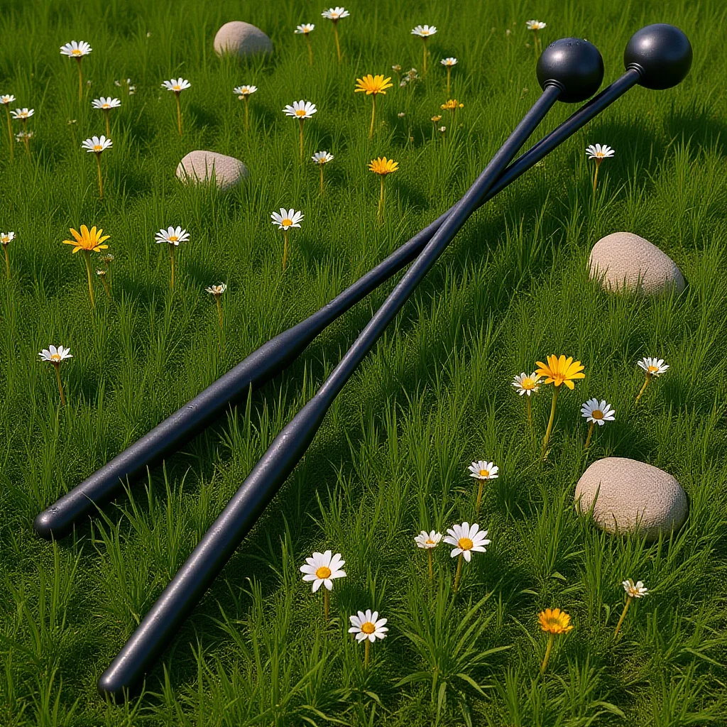 

2Pcs Percussion Sticks for Kids Premium Marimba Hammer Compatible with Tongue Drum Xylophone Ergonomic Design Non-Slip