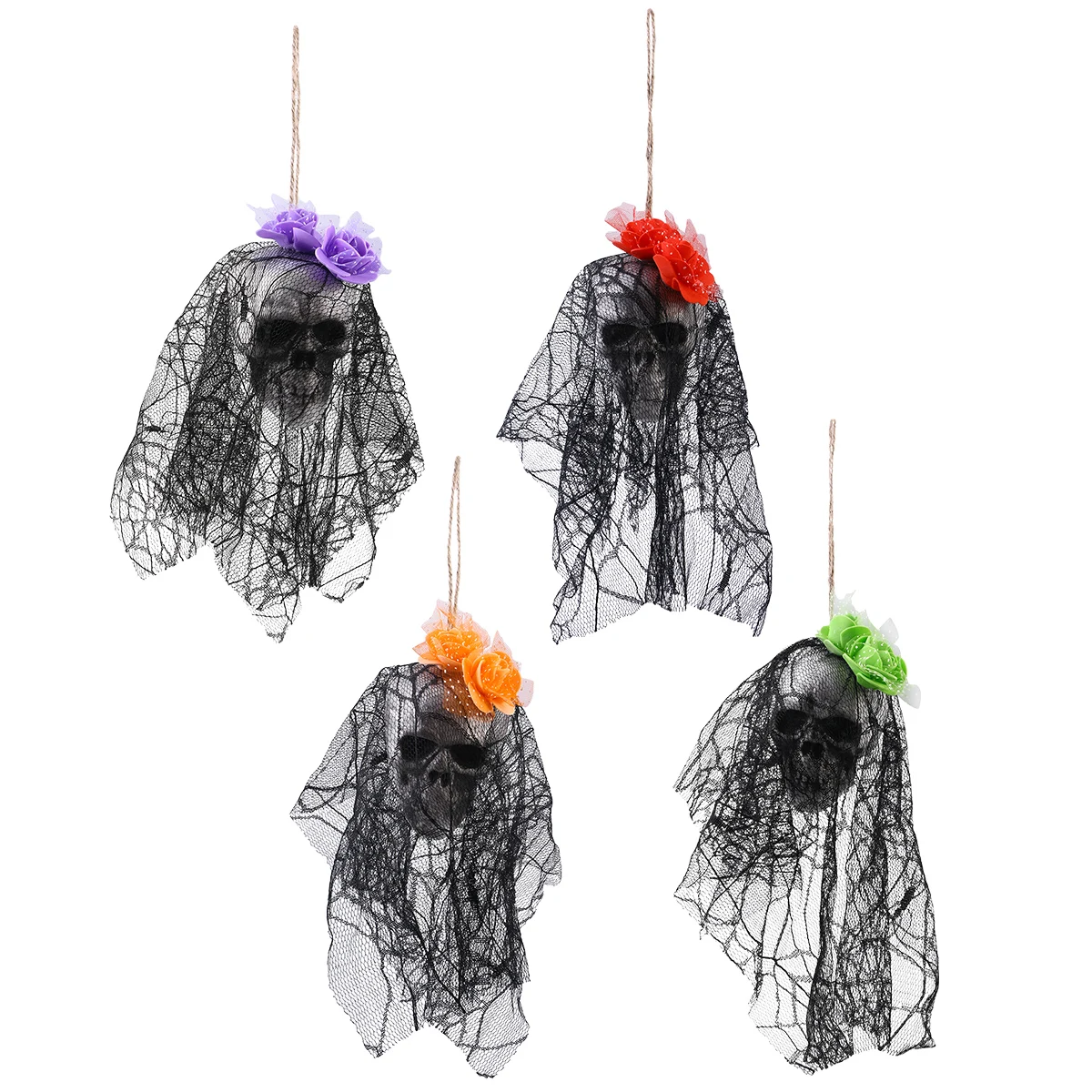 

Halloween Decorative Hanging Skull Lightweight Creepy Props Scary Atmosphere Party AccessoriesHaunted House Supplies