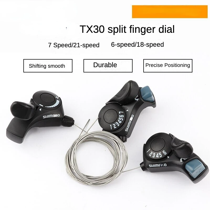 TX30-6/7 Mountain Bike Thumb Shifter Change Mountain Bike Transmission 6 Speed 7 Speed 18 Speed 21 Speed