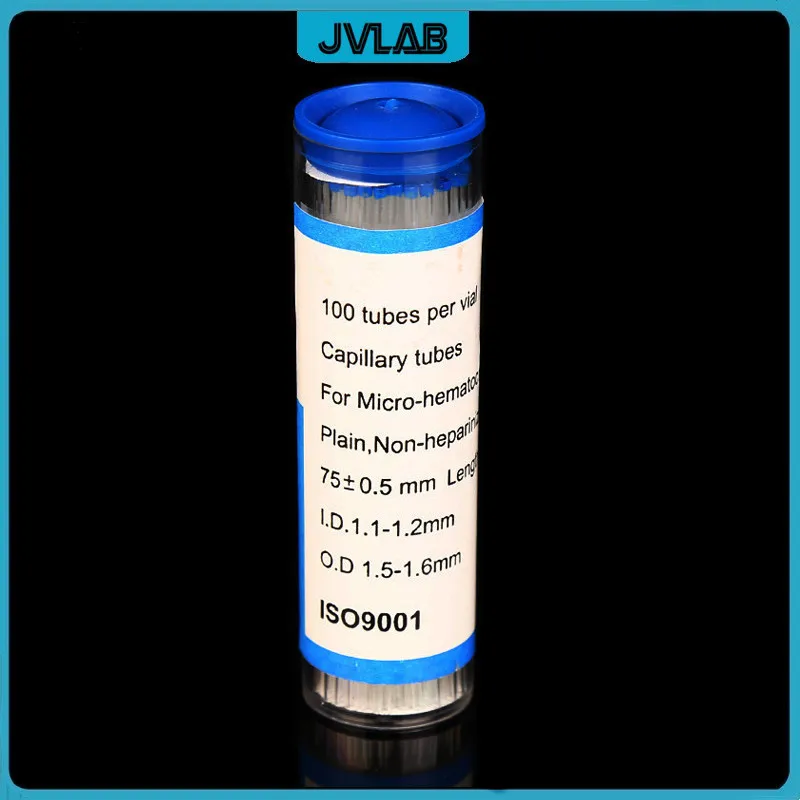 Capillary Tubes For Micro Hematocrit Non-heparinized Micro Haematocrit Capillaries Sodium-heparinized 75mm ID 1.1-1.2mm 100/PK