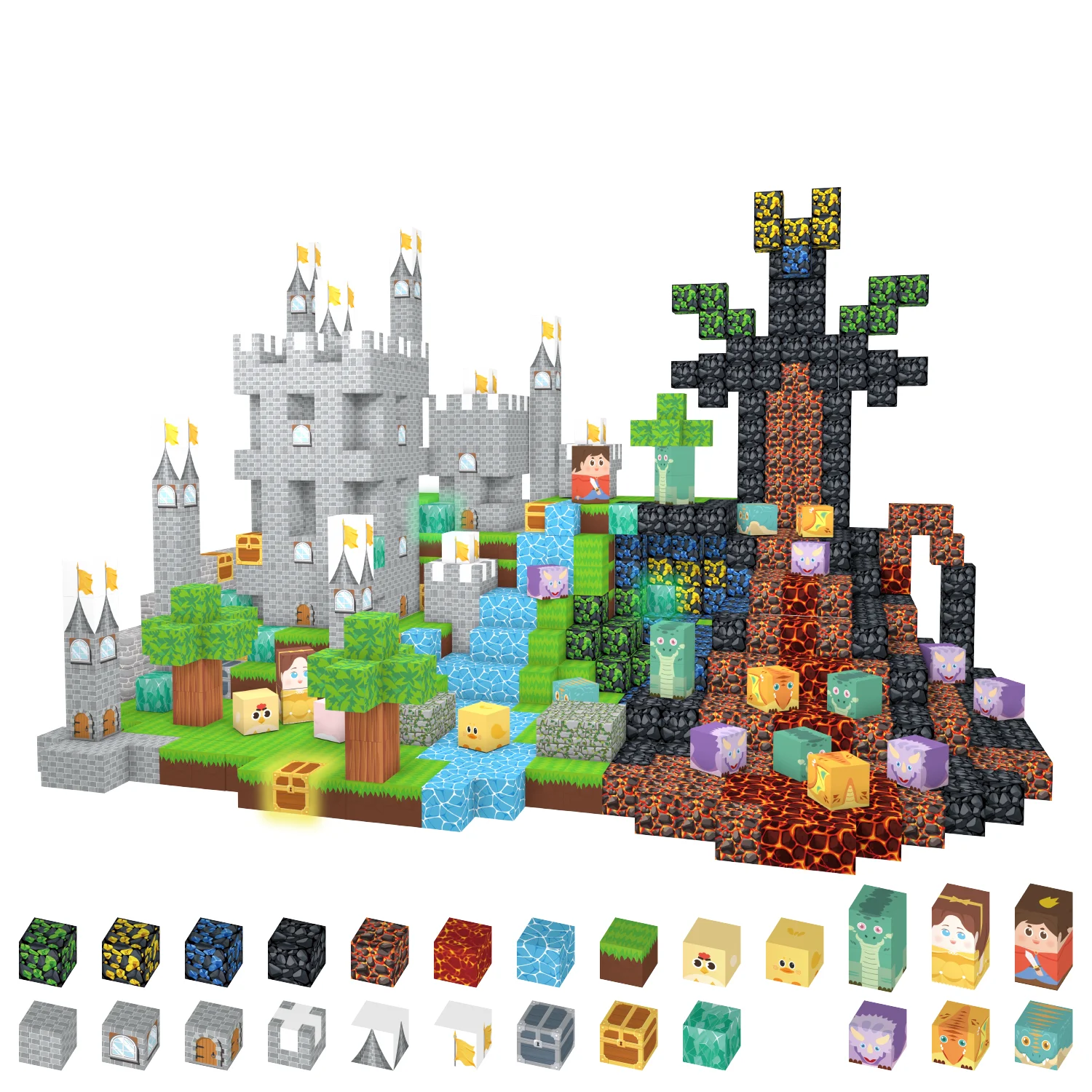 

Набор магнитных блоков для создания мира из магнитов, развивающие сенсорные игрушки для малышей, конструкторы, подарки на Рождество