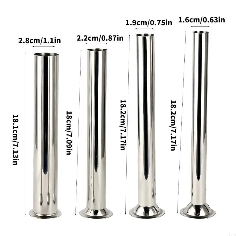 F19B Stainless Steel Sausage Stuffer Filling Tubes Sausage Making Tool for Home Use