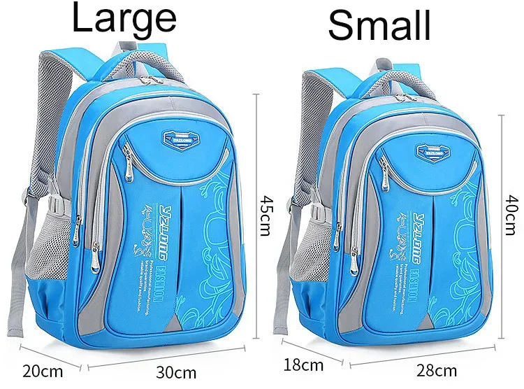 Mochila impermeável de grande capacidade para menino e menina, mochila escolar para adolescentes, novo design