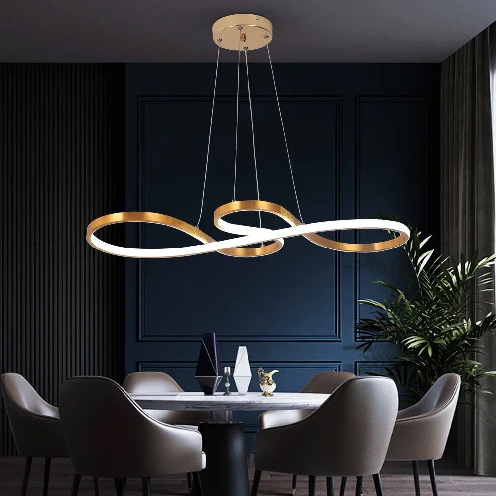 Lámparas de techo Led de acrílico nórdico, luz colgante moderna, accesorio de iluminación minimalista para comedor, interior