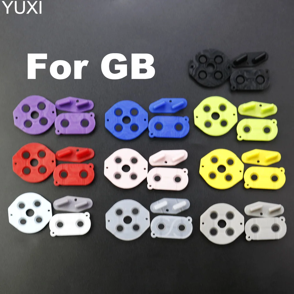 YUXI 1set Brand New Conductive Adhesive For GB Game Boy Classic GB Silicone Rubber Key Pad Console DMG System