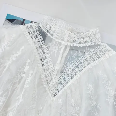 8 best sales vit viktoriansk klänning - №3