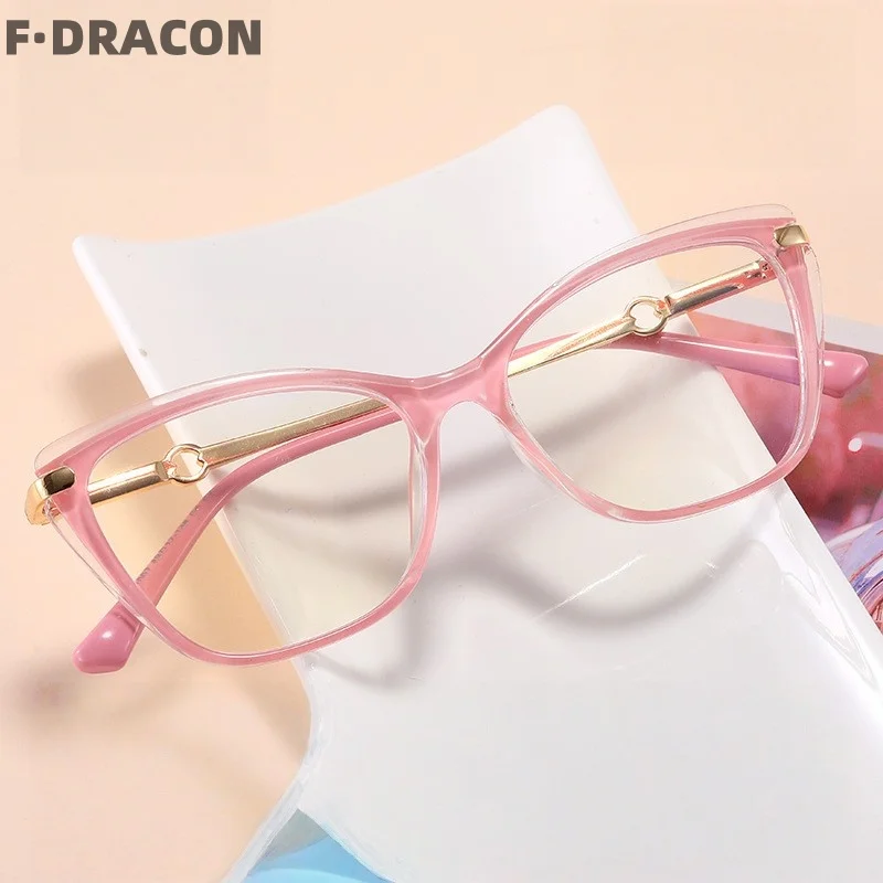 

New TR90 Eyeframe Ultra Light Cat Eye Anti Blue Light Women's Eyeframe Fashion Gradient Optical Prescription Eyeframe 991007