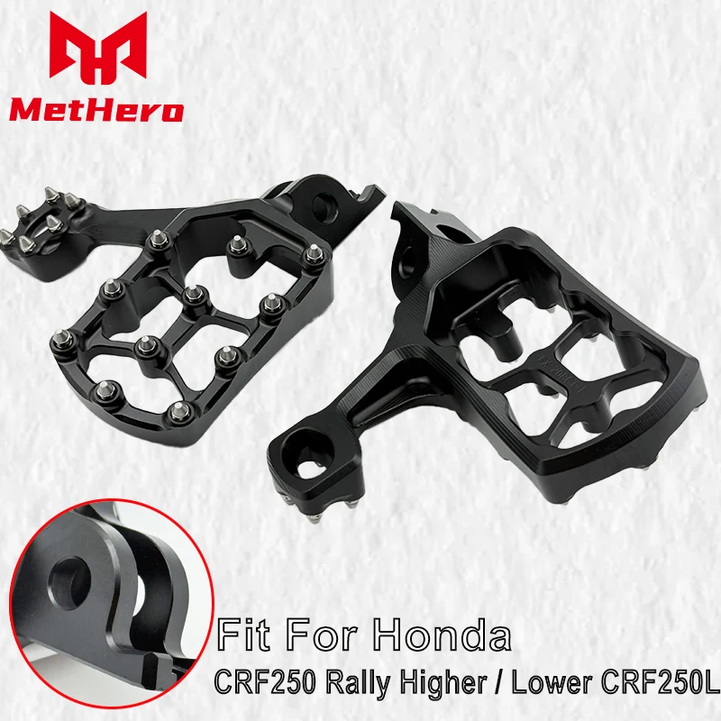 

Fit For Honda CRF250 Rally Higher / Lower CRF250L 2021 2022 2023 2024 Extend&Widen Motorcycle Footrest Foot Pegs