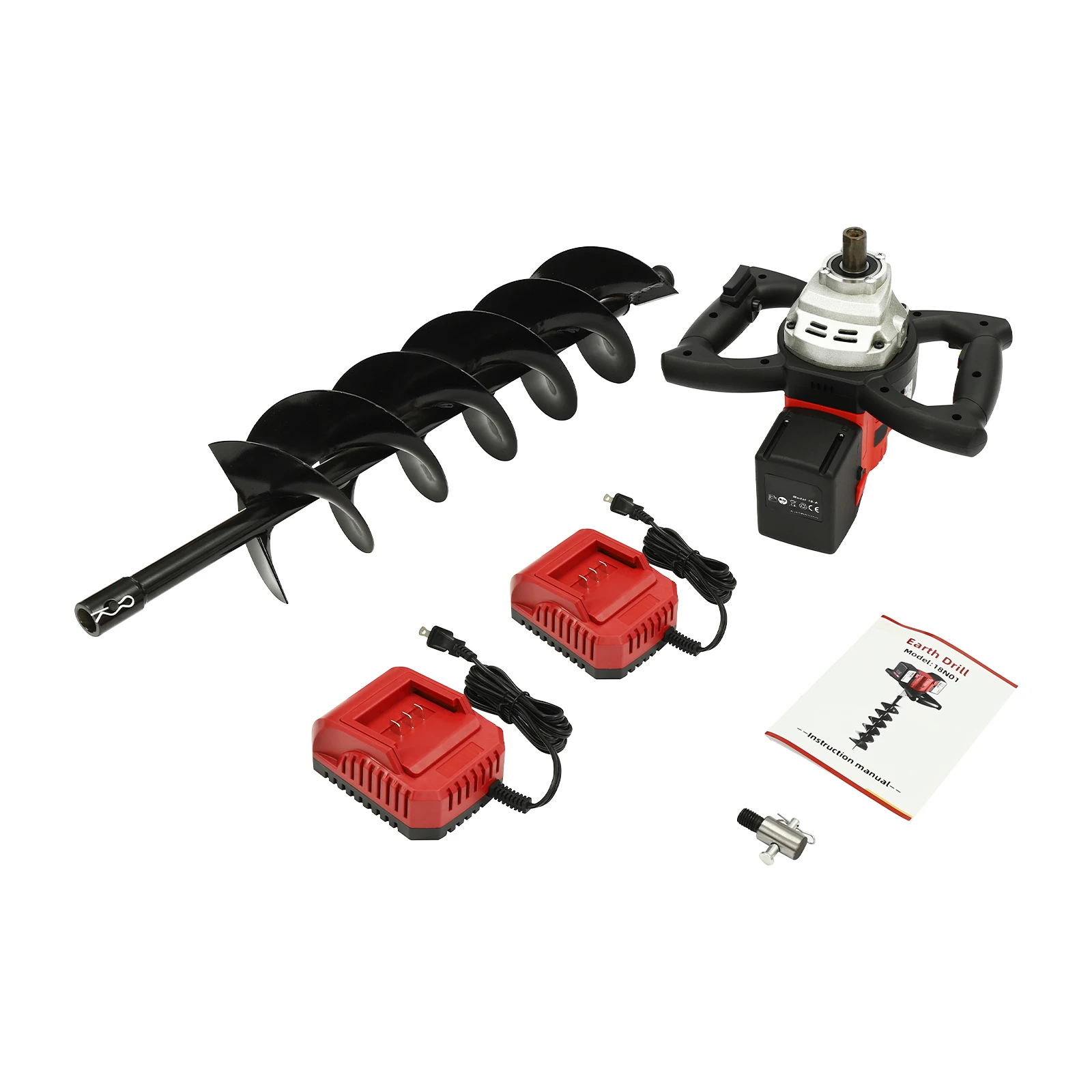 Cordless Electric Post Hole Digger, Broca para Terra, Instalando postes e Decks, 2000W