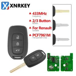 XNRKEY 3B Remote Smart Auto Schlüssel PCF7961M Chip Für Renault Sandero Dacia Logan Lodgy Master3 Clio4 Trafic Duster Kwid Scenic dokke