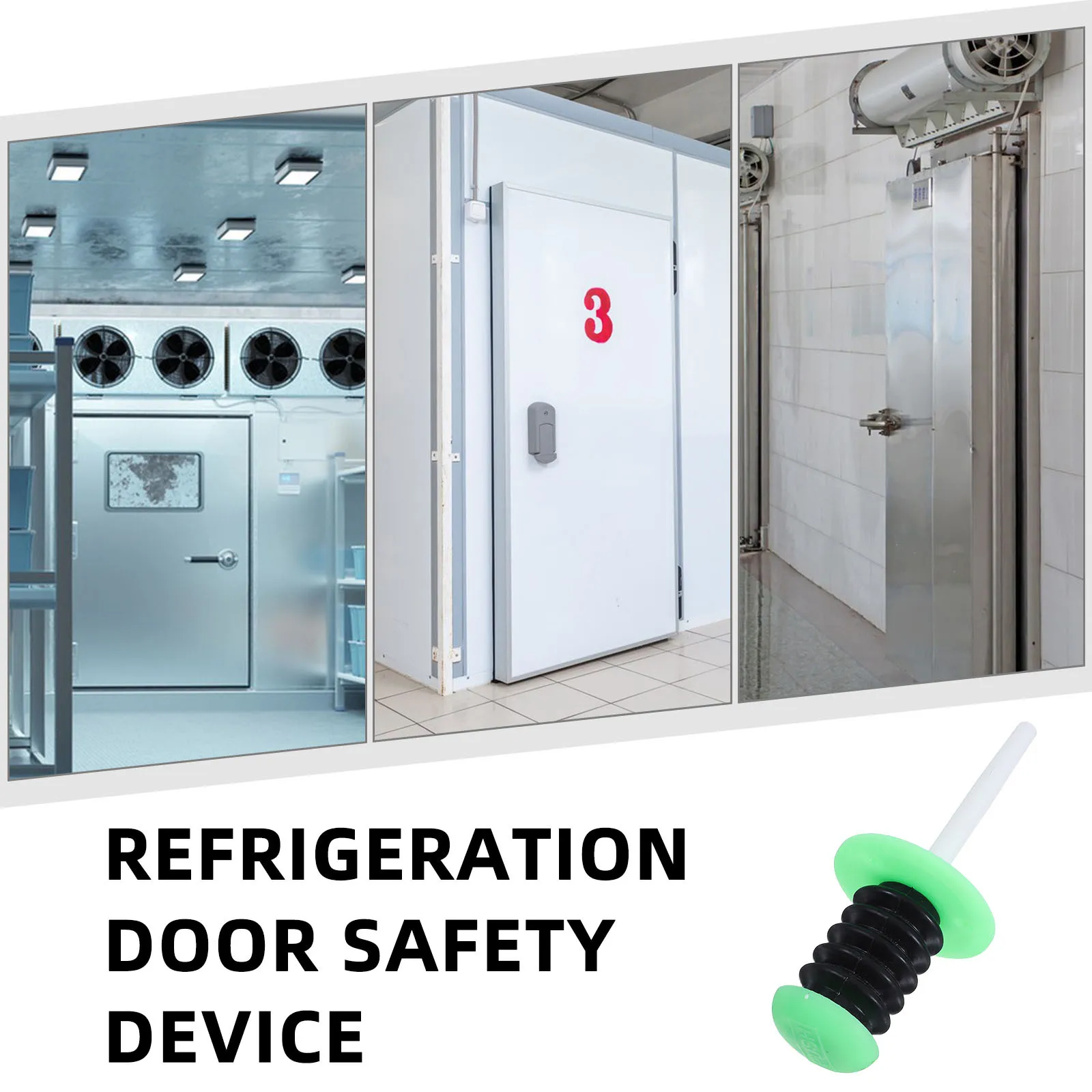 Cooler Door Safety Release Lock for Cold Storage and Industrial Ovens Luminous Emergency Escape Internal Door Release